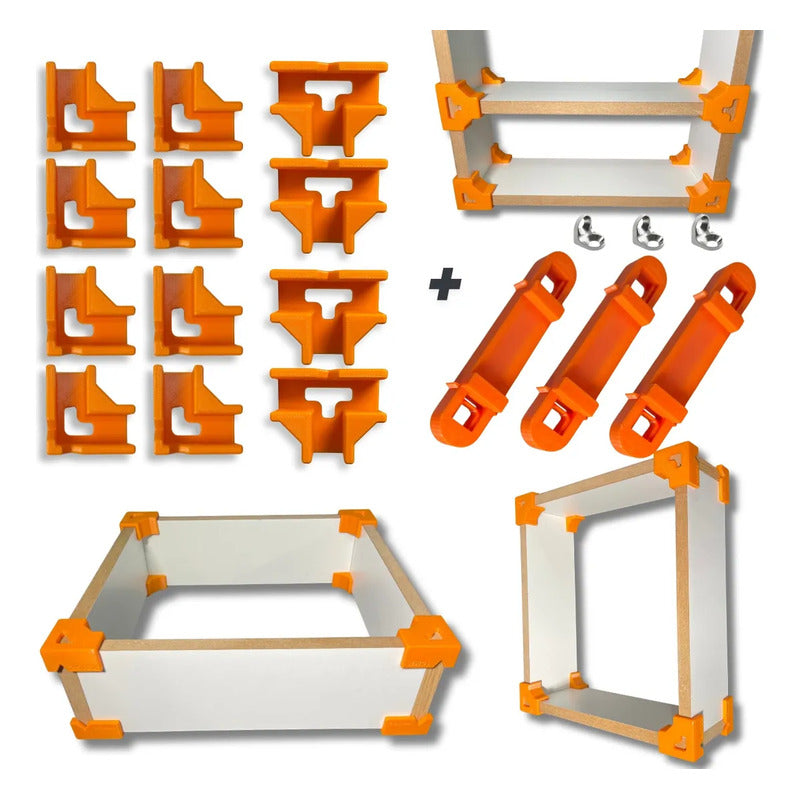 Kit Gabaritos Mdf 15mm Montagem De Móveis Nichos Gavetas Mdf 0