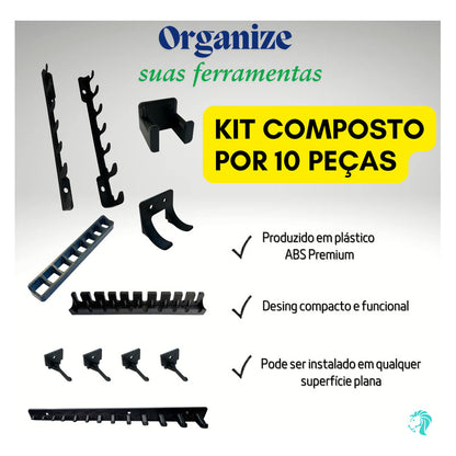 Kit Suportes Para Painel De Ferramentas Universal 10 Peças