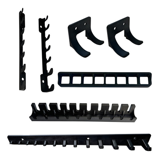 Kit Suportes Organizador De Ferramentas Universal 6 Peças Preto