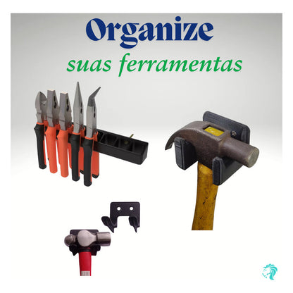 Kit Suportes Para Painel De Ferramentas Universal 10 Peças