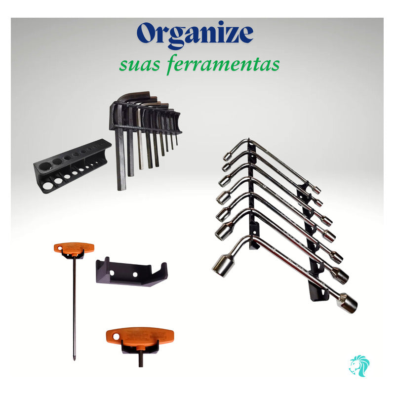 Kit Suportes Para Painel De Ferramentas Universal 13 Peças