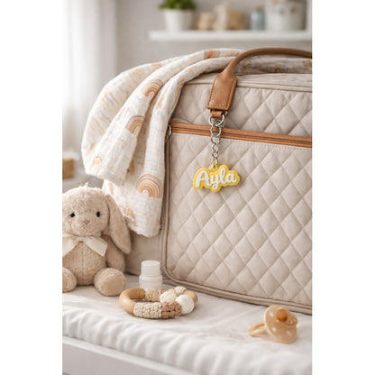 Kit 3 Chaveiros Com Nome Personalizado Tag Para Mochila Mala