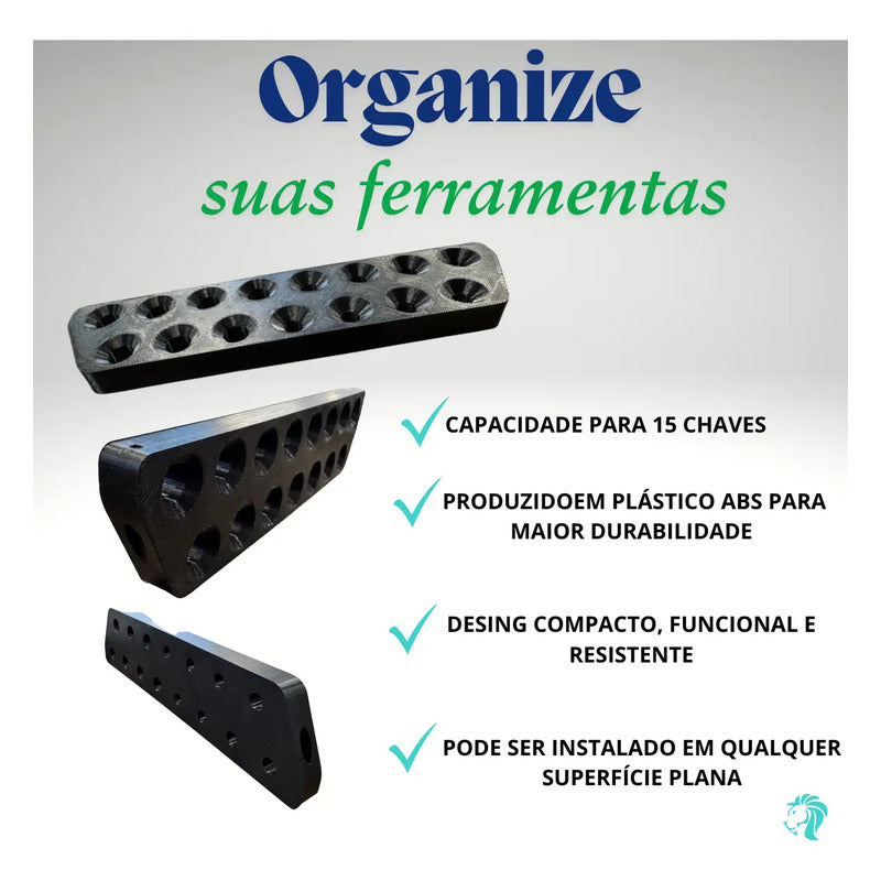 Suporte Para Chaves Fenda Phillips Organizador Mod Universal