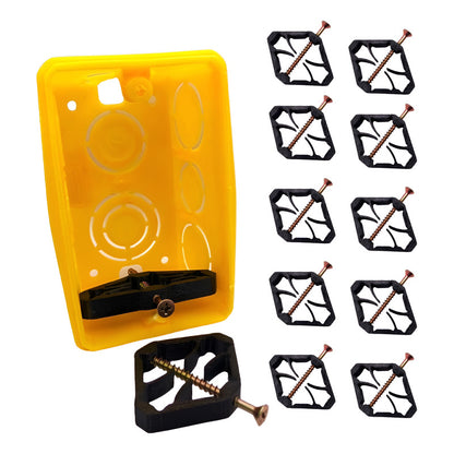 Kit 10 Reparo De Abas Salva Caixinha 4x2 Em Abs + Parafusos