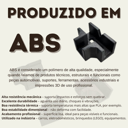 Kit Gabaritos 15mm Para Gavetas E Nichos Mdf Com 12 Peças P Preto