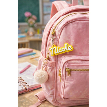 Kit 3 Chaveiros Com Nome Personalizado Tag Para Mochila Mala