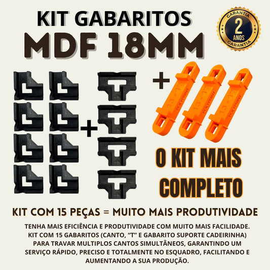 Kit Gabaritos Mdf 18mm Montagem De Móveis Nichos Gavetas Mdf